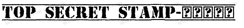 Top Secret Stamp字体转换